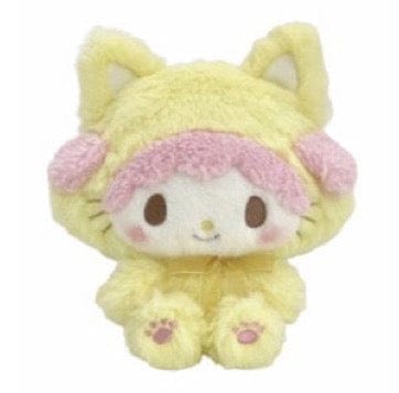 Weactive Sanrio Fluffy Pastel Kitten 6" Plush: Cinnamoroll, Pompompurin, Kuromi, My Melody, Hello Kitty, My Piano My Piano Kawaii Gifts 840805155129