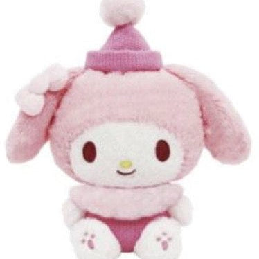 Weactive Sanrio Knit Hat & Sweater Plush: Cinnamoroll, Pompompurin, Kuromi, My Melody, Pochacco My Melody Kawaii Gifts