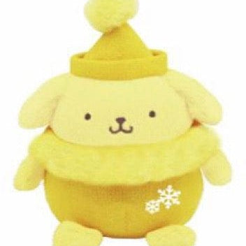 Weactive Sanrio Knit Hat & Sweater Plush: Cinnamoroll, Pompompurin, Kuromi, My Melody, Pochacco Pompompurin Kawaii Gifts