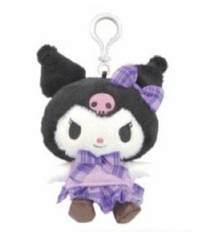 Weactive Sanrio Kuromi School Uniform Plushies Small 4" with Clip Kawaii Gifts