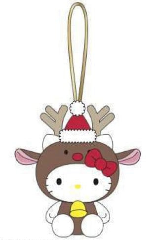 Weactive Sanrio Reindeer 5" Plushie Mascot Ornaments: Hello Kitty, Cinnamoroll, Pochacco, Chococat Hello Kitty Kawaii Gifts 840805158847