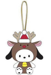 Weactive Sanrio Reindeer 5" Plushie Mascot Ornaments: Hello Kitty, Cinnamoroll, Pochacco, Chococat Pochacco Kawaii Gifts 840805158861