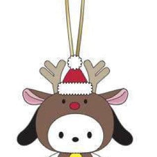 Weactive Sanrio Reindeer 5" Plushie Mascot Ornaments: Hello Kitty, Cinnamoroll, Pochacco, Chococat Pochacco Kawaii Gifts 840805158861