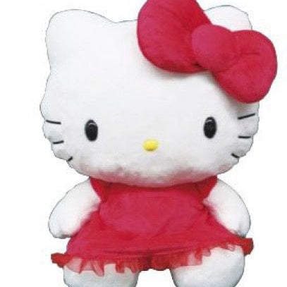 Weactive Soft Touch Hello Kitty Plushies in Velvet & Schiffon Dress 15" Large Kawaii Gifts 840805155808