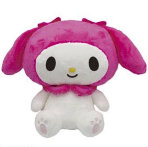 Weactive Soft Touch My Melody Plushies in Velvet & Schiffon Collar 14" Large Kawaii Gifts 840805155815