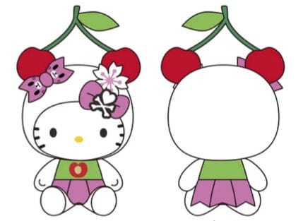 Weactive tokidoki x Hello Kitty Midnight Metropolis Cherry Hello Kitty Plushies Kawaii Gifts