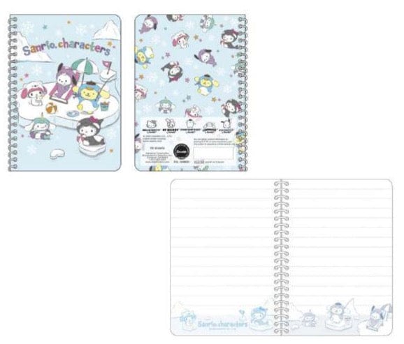 Weactive Sanrio Friends Pocket Spiral Notebook Ice Island Series Kawaii Gifts 840805147407