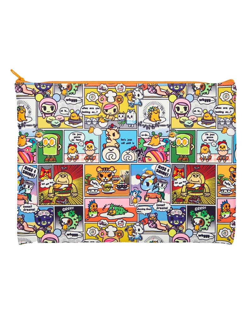 Weactive tokidoki x Gudetama Kawaii Comics Flat Pouches Kawaii Gifts