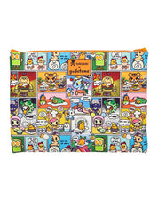 Weactive tokidoki x Gudetama Kawaii Comics Flat Pouches Large (10¾"  x 7½") Kawaii Gifts