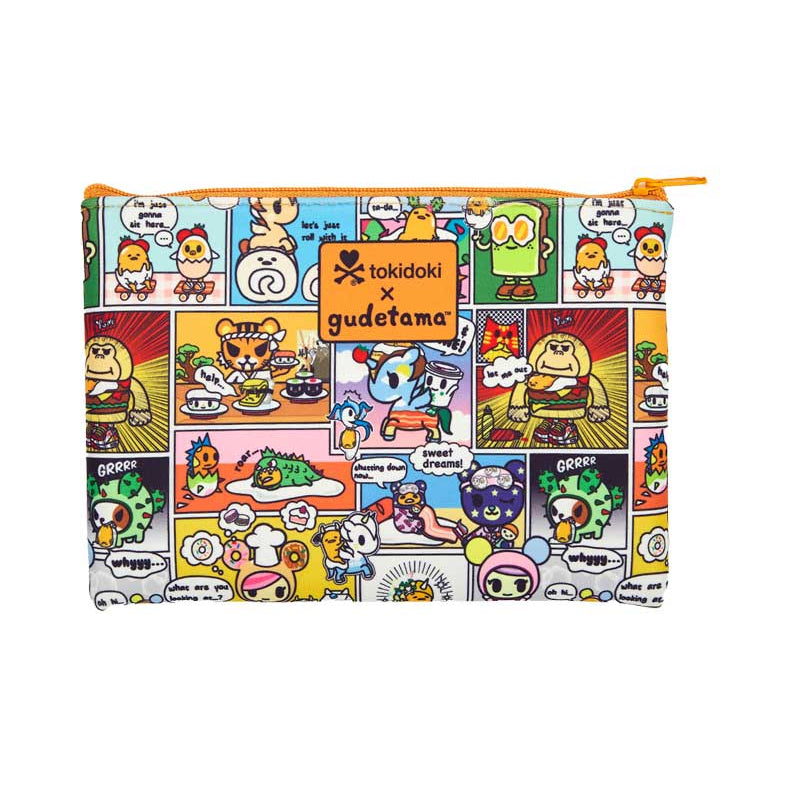 Weactive tokidoki x Gudetama Kawaii Comics Flat Pouches Medium (5" x 7½") Kawaii Gifts