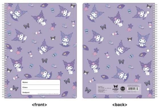 Weactive Chococat Dot, Hello Kitty London & Kuromi Japan Spiral College Notebooks Kuromi Japan Kawaii Gifts 840805148770