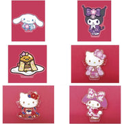 Weactive Sanrio Kimono Acrylic Mascot Magnets: Cinnamoroll, Kuromi, Gudetama, Hello Kitty, My Melody Kawaii Gifts