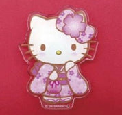 Weactive Sanrio Kimono Acrylic Mascot Magnets: Cinnamoroll, Kuromi, Gudetama, Hello Kitty, My Melody Hello Kitty Pink Kawaii Gifts 840805157758