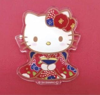 Weactive Sanrio Kimono Acrylic Mascot Magnets: Cinnamoroll, Kuromi, Gudetama, Hello Kitty, My Melody Hello Kitty Red Kawaii Gifts 840805157765