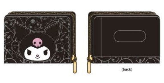 Weactive Kuromi Silhoutte Zip Around Pleather Wallet Kawaii Gifts 840805151121