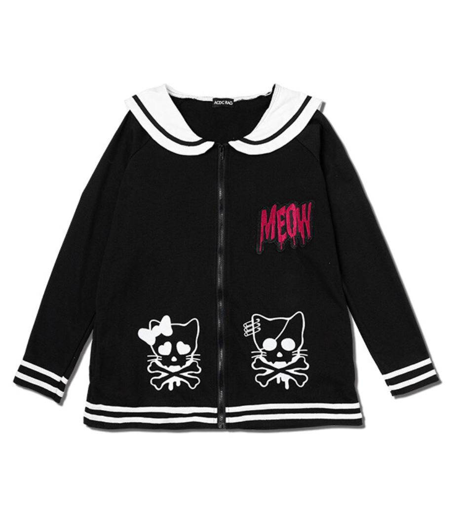 ACDC Rag ACDC Rag Sailor Kitten Hoodie Kawaii Gifts 2000000021003