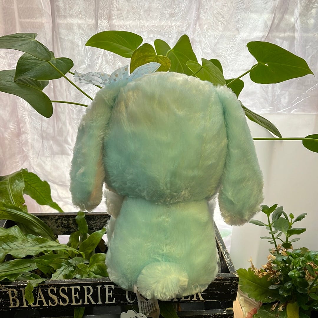 Aliquantum Amuse Teal Bunny With Bow 10" Plush Kawaii Gifts 843074111858