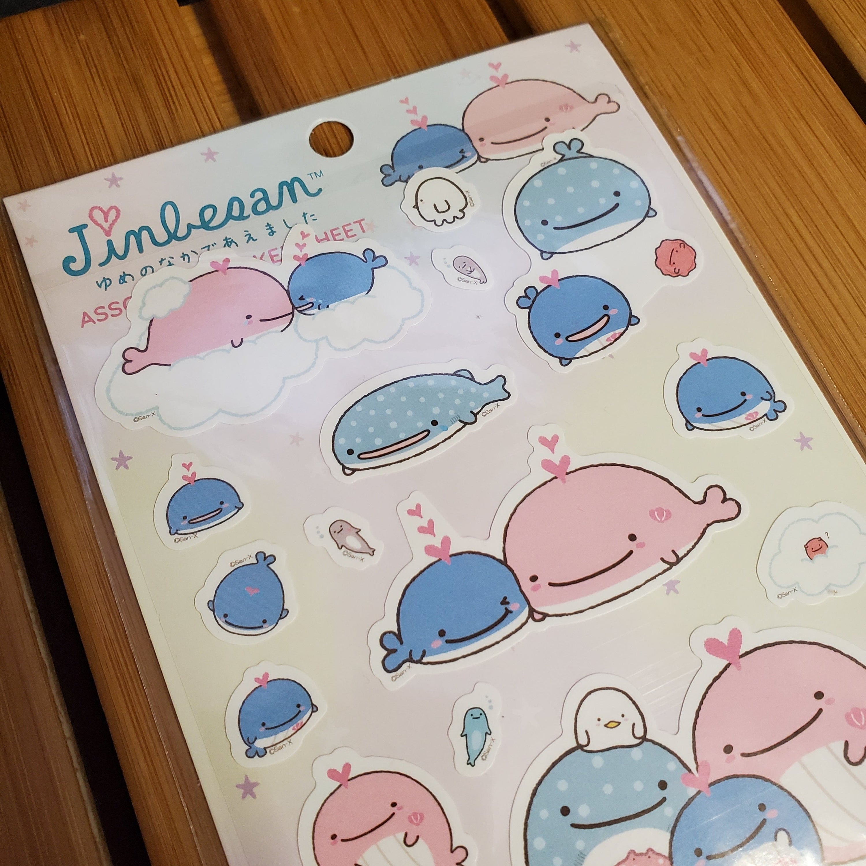 Aliquantum Jinbesan Kokujira & Mom Stickers Kawaii Gifts
