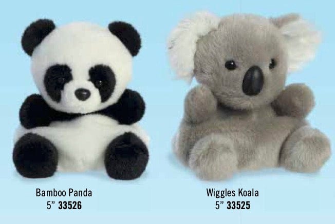 Aurora Bamboo Panda & Wiggles Koala Palm Pals 5" Plush Kawaii Gifts