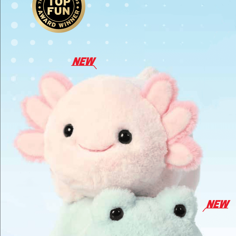 Aurora Spudsters - 10"Axolotl & Frog Plushies Kawaii Gifts