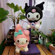 BeeCrazee My Melody & Kuromi 6" PLUSH with Clip Kawaii Gifts