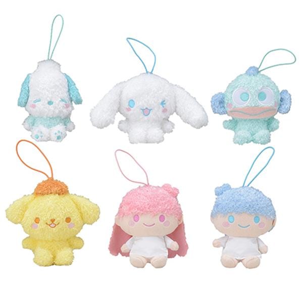BeeCrazee SANRIO CHARACTERS Cotton Candy Friends 4" Plush Bag Charm Kawaii Gifts