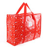 BeeCrazee HELLO KITTY TARPAULIN SHOPPING BAG RED Kawaii Gifts 8809701041068