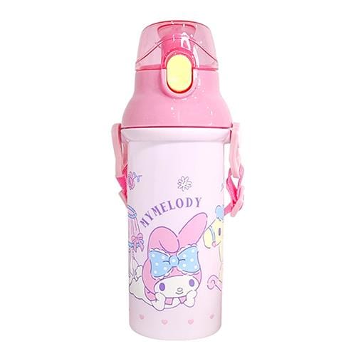 BeeCrazee My Melody Anchor ONE TOUCH Water Bottle with Shoulder Strap Kawaii Gifts 8809639572849