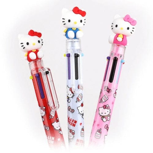 BeeCrazee Hello Kitty Mascot 6-Color Pen Kawaii Gifts