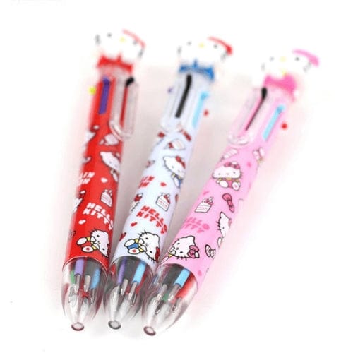 BeeCrazee Hello Kitty Mascot 6-Color Pen Kawaii Gifts