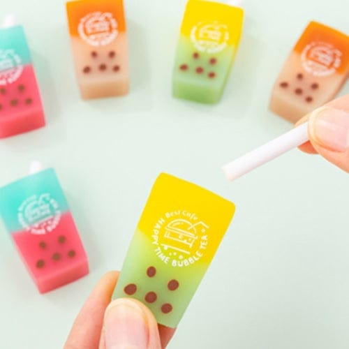 BeeCrazee Happy Time Bubble Tea Eraser Surprise Kawaii Gifts 8809730780556