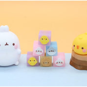 BeeCrazee MOLANG PLAY ERASER SET Kawaii Gifts