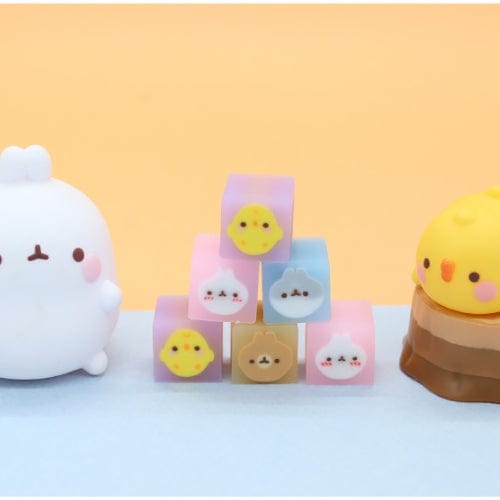 BeeCrazee MOLANG PLAY ERASER SET Kawaii Gifts
