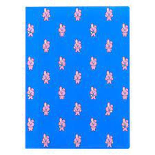 BeeCrazee BT21 2-Pocket Plastic File Folders: Tata, Cooky & Chimmy Cooky Kawaii Gifts 8804224183981
