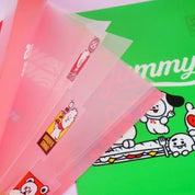 BeeCrazee BT21 4-INDEX FILE/FOLDER RED Kawaii Gifts 8804224217723