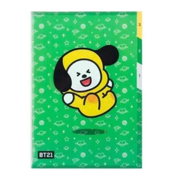 BeeCrazee BT21 Plastic Index Folders: Tata, RJ, Cooky, Chimmy Chimmy Kawaii Gifts 8809583041729