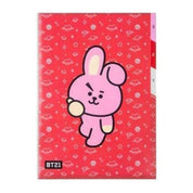 BeeCrazee BT21 Plastic Index Folders: Tata, RJ, Cooky, Chimmy Cooky Kawaii Gifts 8809583041736
