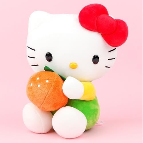 BeeCrazee Hello Kitty Fruits 10" Plushies Orange Kawaii Gifts