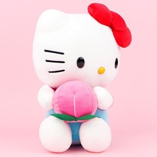 BeeCrazee Hello Kitty Fruits 10" Plushies Peach Kawaii Gifts