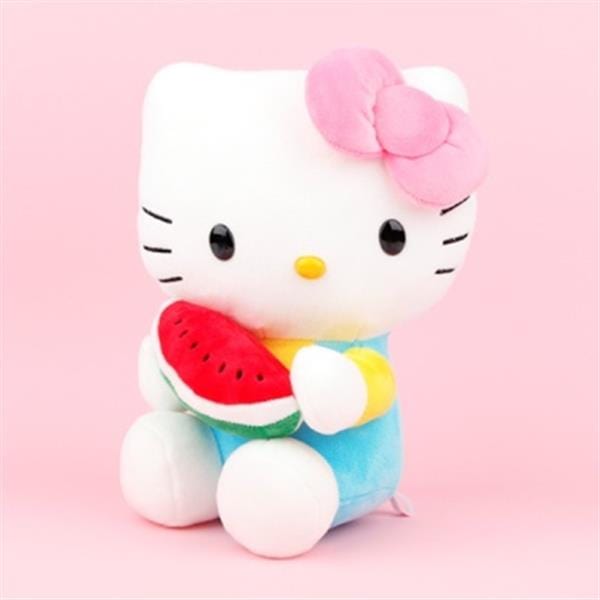 BeeCrazee Hello Kitty Fruits 10" Plushies Watermelon Kawaii Gifts