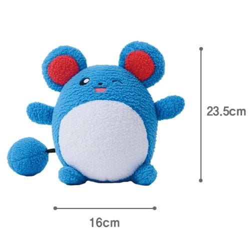 BeeCrazee Pokemon Marill Curly Fabric Plush Kawaii Gifts 8809644501247