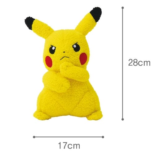 BeeCrazee Pokemon Pikachu Curly Fabric Plush Kawaii Gifts 8809436038395