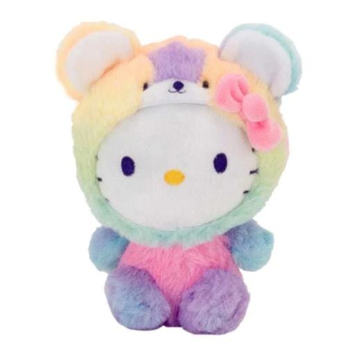 BeeCrazee Rainbow Sherbert Hello Kitty 6.5" Plushies Bear Kawaii Gifts