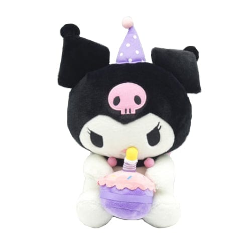 BeeCrazee Sanrio 12" Birthday Cake Plush: My Melody, Kuromi, Cinnamoroll Kuromi Kawaii Gifts 8809571501914