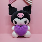 BeeCrazee Sanrio 12" Heart Plush: My Melody, Cinnamoroll, Pompompurin Kawaii Gifts