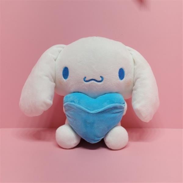 BeeCrazee Sanrio 12" Heart Plush: My Melody, Cinnamoroll, Pompompurin Cinnamoroll Kawaii Gifts 8809571502249