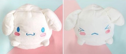 BeeCrazee Sanrio 6.5" Reversible Plush Hello Kitty, My Melody, Kuromi Cinnamoroll, Pompompurin Cinnamoroll Kawaii Gifts 8809604163201