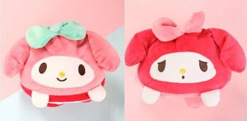 BeeCrazee Sanrio 6.5" Reversible Plush Hello Kitty, My Melody, Kuromi Cinnamoroll, Pompompurin My Melody Kawaii Gifts 8809604163188