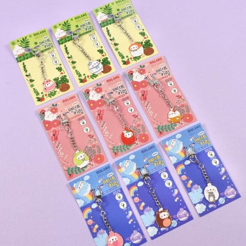 BeeCrazee Molang Dress Up Enamel Surprise Keychain Kawaii Gifts 8809633992131