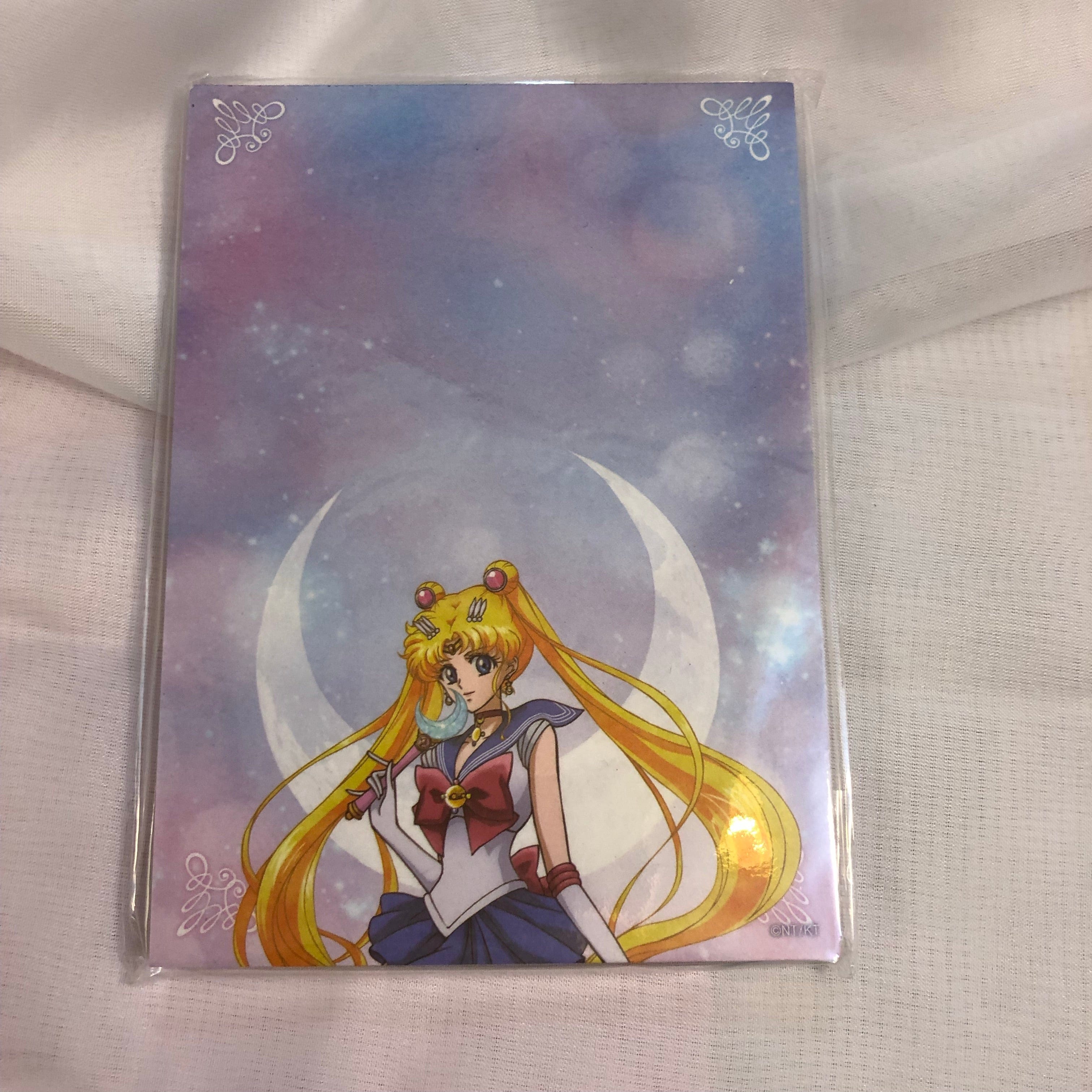 BeeCrazee SAILOR MOON Crystal MEMO PAD Sailor Moon & the Crescent Moon Kawaii Gifts 74920629